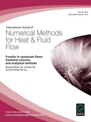 cover image of International Journal of Numerical Methods for Heat & Fluid Flow, Volume 24, Issue 6